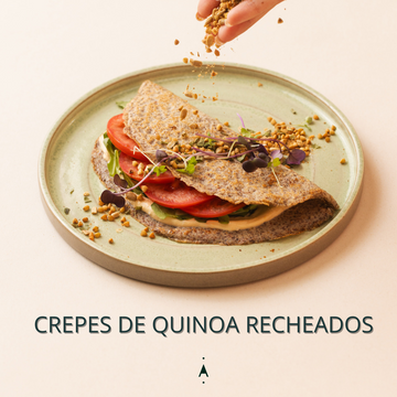 Receitas saudáveis e simples ● Crepes de quinoa recheados