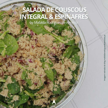 Receitas saudáveis e simples ● Salada de Couscous Integral & Espinafres by Mafalda Rodrigues de Almeida