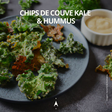 Receitas saudáveis e simples ● Chips de Couve Kale & Hummus