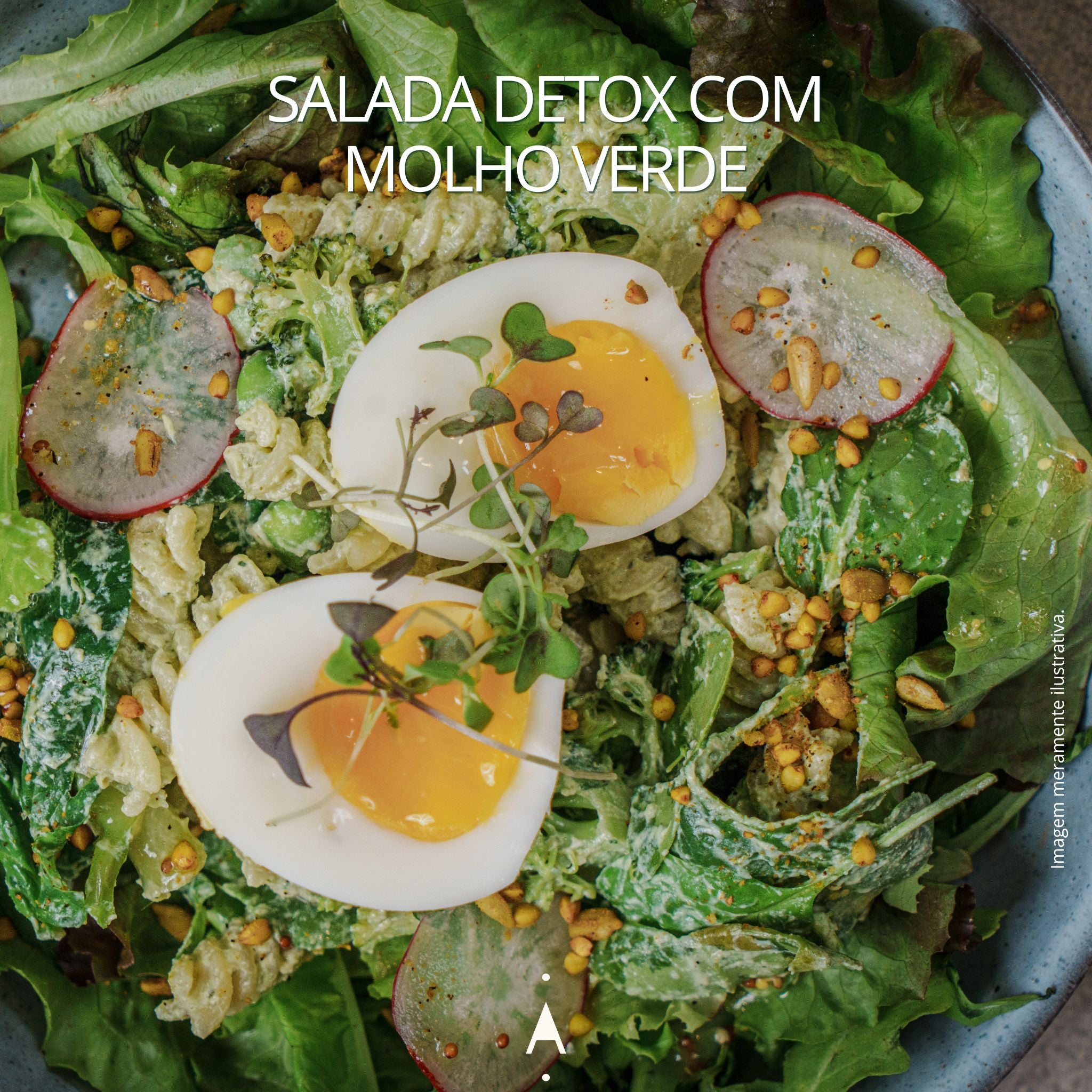 Receitas saudáveis e simples ● Salada Detox com Molho Verde