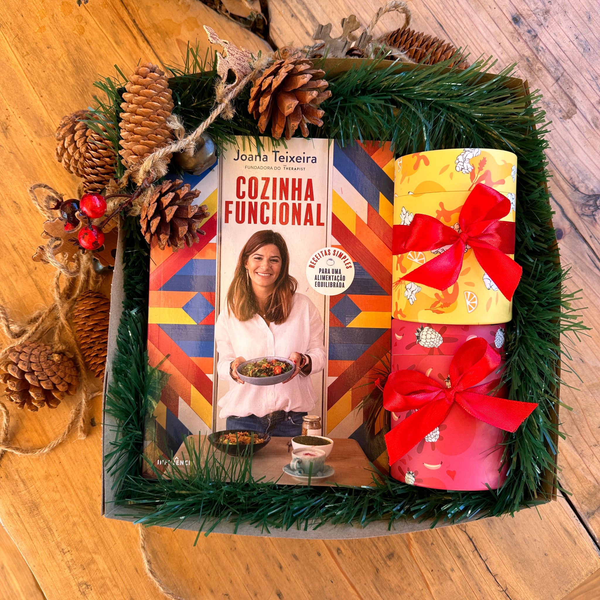 Caixa de Oferta “Cozinha Funcional” + 2 Chás — Bem-Estar & Inspiração